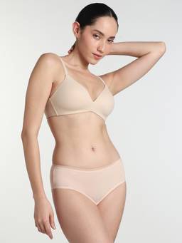 Wacoal - How Perfcet Padded Non-Wired 3/4Th Cup Everyday T-Shirt Bra - Beige