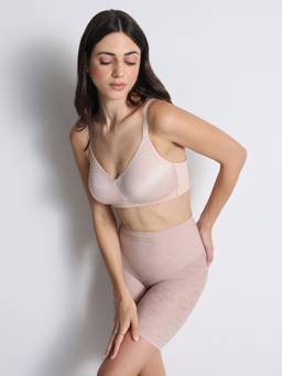 Wacoal - Nylon Wireless Non-Padded Full T-Shirt Bra - Gold
