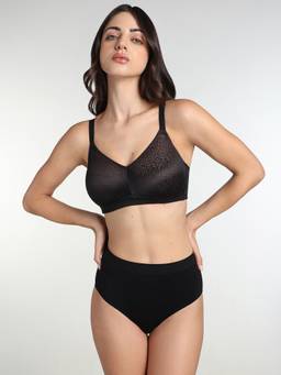 Wacoal - Back Appeal Non-Padded Non-Wired Full Coverage Full Support Everyday Comfort Bra-Black