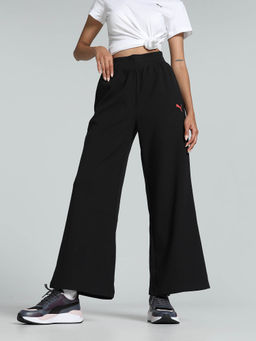 Puma - Ess Flared Womens Black Knitted Pants