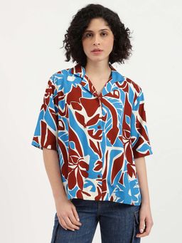 United Colors of Benetton - Women Multi-Color Viscose Abstract Shirt