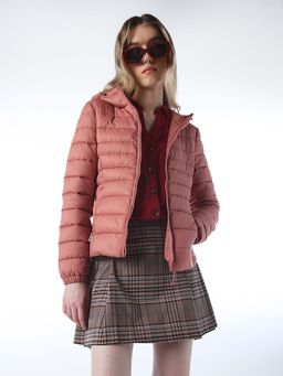 ONLY - Women Peach Nylon Solid Jacket
