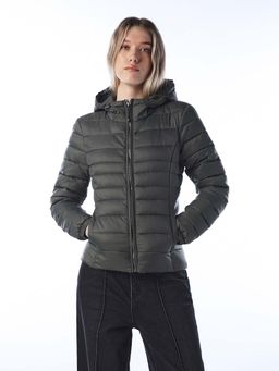 ONLY - Women Olive Nylon Solid Jacket