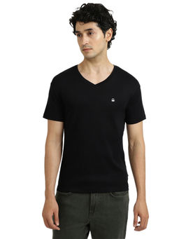 United Colors of Benetton - Black V-Neck T-Shirt