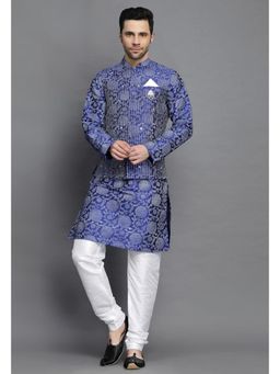 UTSAV FASHION - Mandarin Collar Kurta Churidar and Nehru Jacket