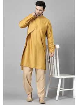 UTSAV FASHION - Mandarin Collar Layered Straight Kurta with Pant