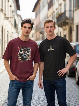 BULLMER - Multi-Color T-Shirt (Pack Of 2)
