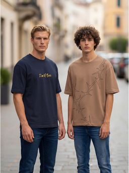 BULLMER - Multi-Color Men's T-Shirt (Pack Of 2)