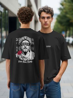 BULLMER - Graphic Print Black Mens T-Shirt