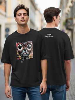 BULLMER - Mens Graphic Print Black T-Shirt