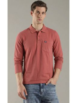 SANDPIPER - Orange Men Neck Full Sleeve Polo T-Shirt