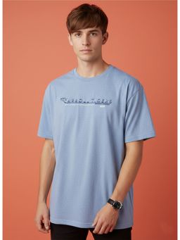 SANDPIPER - Blue Mens Round Neck Half Sleeve T-Shirt