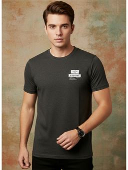 SANDPIPER - Black Mens Round Neck Half Sleeve T-Shirt