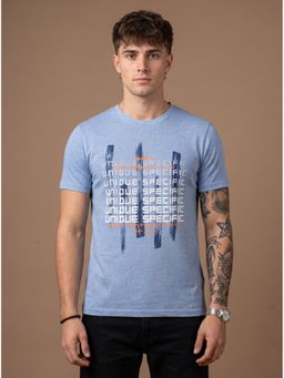 SANDPIPER - Blue Men's Round Neck Half Sleeve T-Shirt