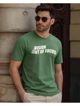 Bewakoof - Men Green Vision Out Of Focus Graphic Printed T-Shirt