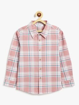 Campana - Pink Checks Regular Shirt
