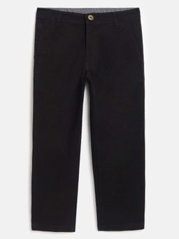 Campana - Black Solid Regular Trouser