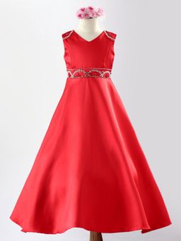 Mark & Mia - Red Sleeveless Bead Embellished Dress