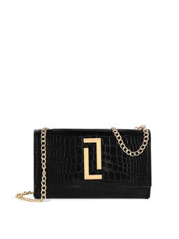 Lavie Luxe - Women's Crocflap Sling (Black) (S)