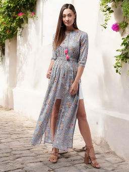 Miss Chase - Women Floral Elasticated Maxi Top