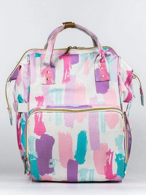 Haus & Kinder Art on Canvas - Chic Multi-Function, Fashion and Durable Diaper Bag - Color Splash