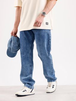WROGN - Washed Anti Fit Denim Jeans-Blue
