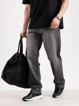 WROGN - Washed Anit Fit Denim Jeans-Grey