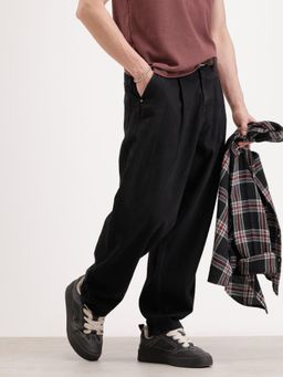 WROGN - Classic Barrel Fit Denim Jeans-Black