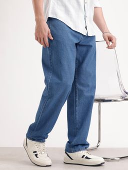 WROGN - Loose Fit Denim Jeans-Blue