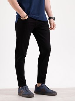 WROGN - Solid Slim Fit Denim Jeans-Black