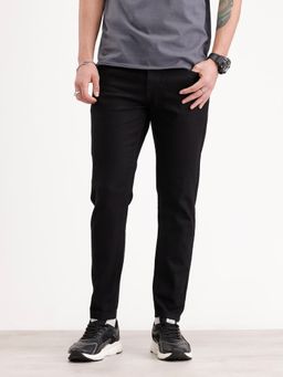 WROGN - Solid Skinny Crop Denim Jeans-Black