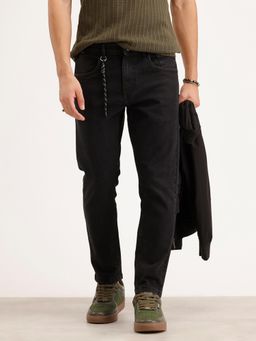 WROGN - Skinny Crop Denim Jeans-Black