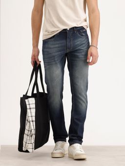 WROGN - Slim Fit Faded Denim Jeans-Blue