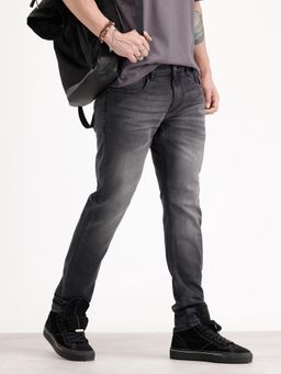 WROGN - Slim Fit Washed Denim Jeans-Black