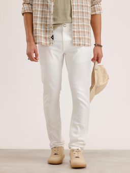 WROGN - Solid Slim Fit Denim Jeans-White