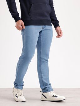 WROGN - Solid Slim Fit Denim Jeans-Blue