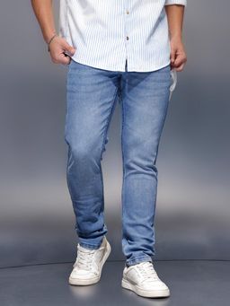 WROGN - Men's Casual Slim Fit Jeans-Blue