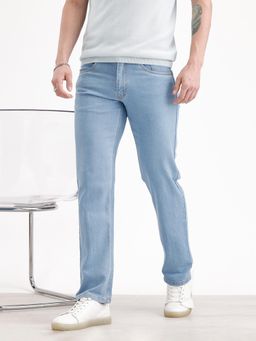 WROGN - Classic Relaxed Fit Denim Jeans-Light Blue