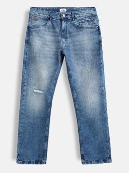 WROGN - Distressed Wash Anti Fit Jeans-Blue