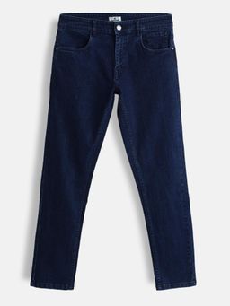 WROGN - Vintage Skinny Crop Jeans-Dark Blue