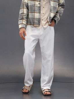 WROGN - Solid Loose Fit White Jeans-White
