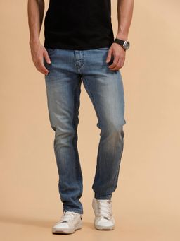 WROGN - Heavy Fade Slim Fit Jeans-Blue