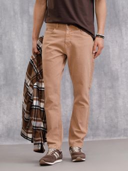 WROGN - Retro Wash Overdyed Slim Fit Jeans-Rust