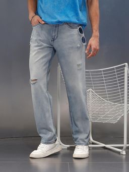 WROGN - Relaxed Anti-Fit Jeans-Light Blue