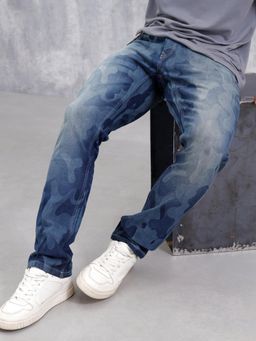 WROGN - Men's Casual Straight Fit Jeans-Dark Stone