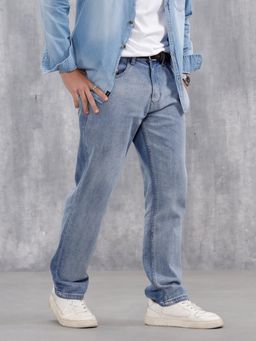 WROGN - Men's Casual Anti Fit Jeans-Super Stone