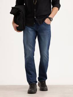 WROGN - Straight Fit Denim Jeans-Blue