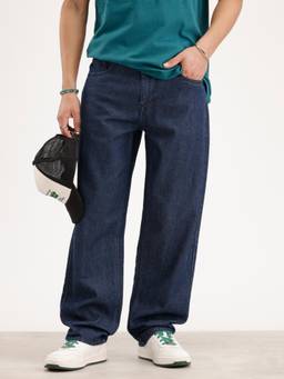 WROGN - Loose Fit Denim Jeans-Dark Blue