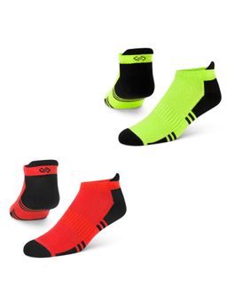 Dynamocks - Dual Solid Multicolor Men Bamboo Ankle Length Socks - Free Size - Pack of 2 Pairs