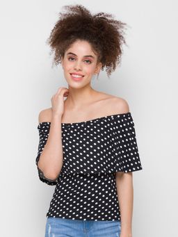 Globus - Printed Black Top